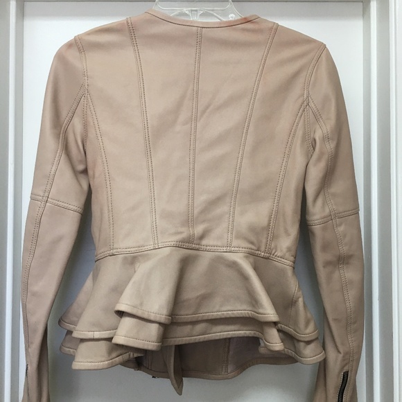 Marissa Webb Lamb Leather Shane Peplum Jacket - Picture 8 of 13